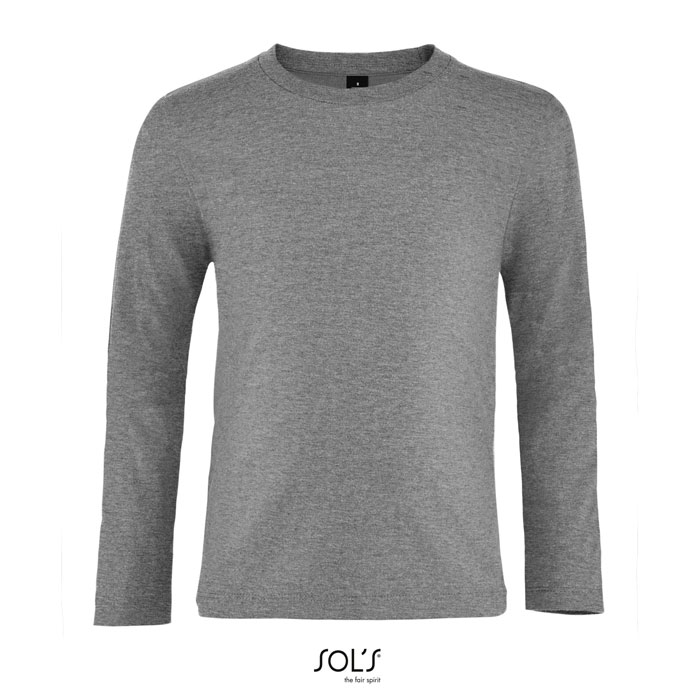 Tee-shirt publicitaire pour enfant 190g Gris chiné